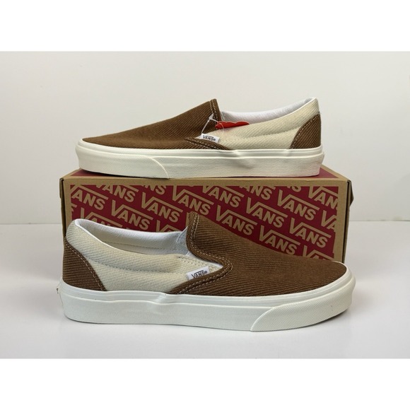 Vans Other - Vans Classic Slip-On Sneakers Mens Size 9 Desert Twill Brown/Beige VN0A5JMHBUE